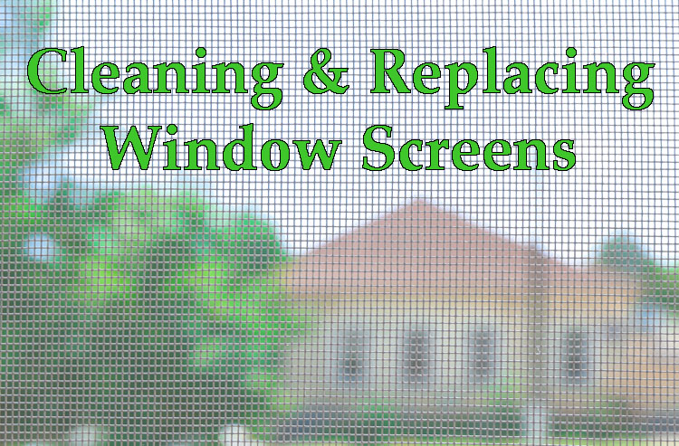 cleaning window screens